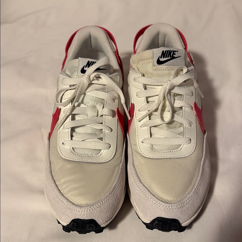 Nike Cream and Pink Athletic Shoes